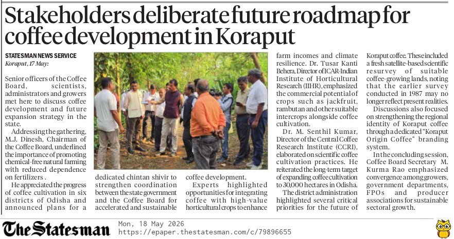 Action Plan for promoting Coffee in Koraput Made