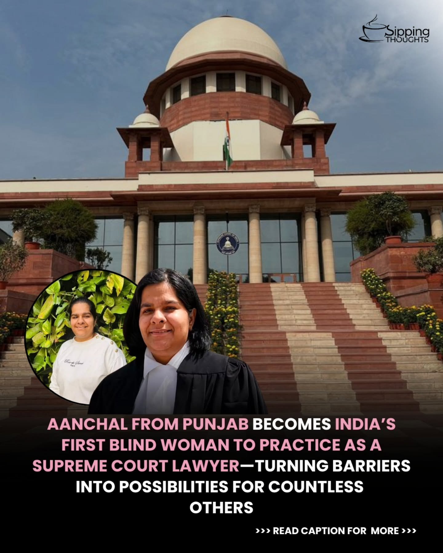 India's first blind woman lawyer to fight a case in the Supreme Court