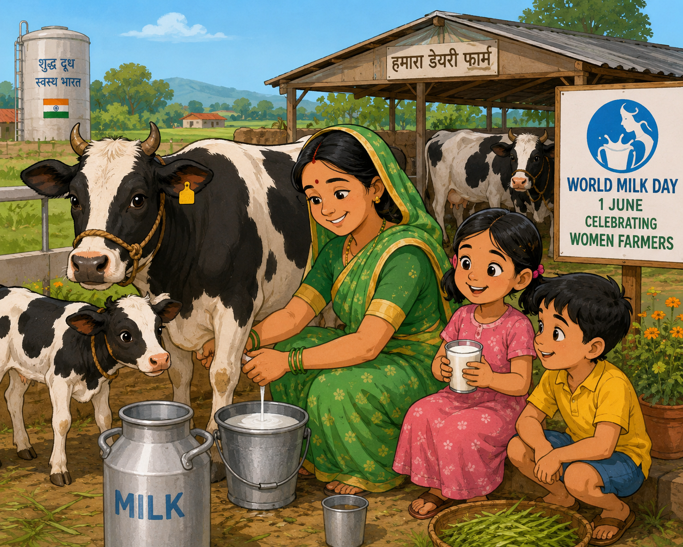 Gratitude to parents & milk farmers