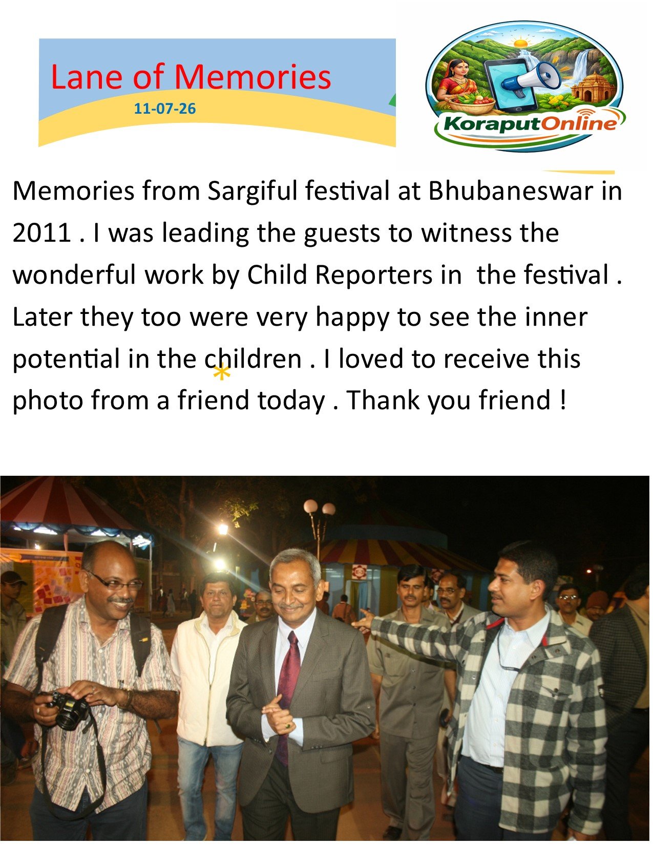 Lovely Memories of the past Ignites the present for a wonderful future